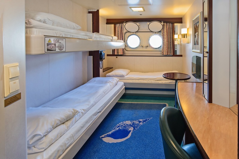 Polar Outside | Triple on lower deck with porthole